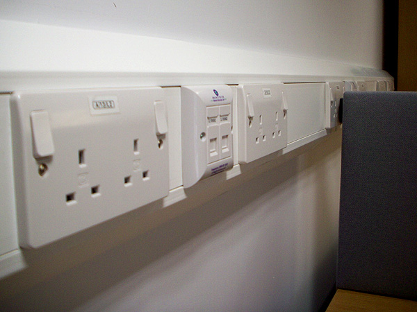 Commercial Electrical Services Office Dado Trunking
